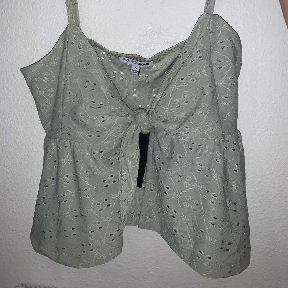 Sage Green Tank Top - Fashion Nova (never worn, tags on)
